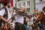 28.06.2026,  Frundsbergfest Mindelheim 2026, ein bekanntes Historisches-Fest im Unterallgäu mit tausenden Mitwirkenden. Die Kreisstadt Mindelheim kehrt für eine Woche ins Mittelalter zurück und feiert ihre historische Geschichte. Am heutigen Sonntag zieht sich der Historische Festzug durch die geschmückte Altstatdt.  
