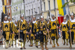 28.06.2026,  Frundsbergfest Mindelheim 2026, ein bekanntes Historisches-Fest im Unterallgäu mit tausenden Mitwirkenden. Die Kreisstadt Mindelheim kehrt für eine Woche ins Mittelalter zurück und feiert ihre historische Geschichte. Am heutigen Sonntag zieht sich der Historische Festzug durch die geschmückte Altstatdt.   Stadtwache 