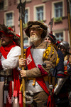 28.06.2026,  Frundsbergfest Mindelheim 2026, ein bekanntes Historisches-Fest im Unterallgäu mit tausenden Mitwirkenden. Die Kreisstadt Mindelheim kehrt für eine Woche ins Mittelalter zurück und feiert ihre historische Geschichte. Am heutigen Sonntag zieht sich der Historische Festzug durch die geschmückte Altstatdt.  
