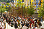 28.06.2026,  Frundsbergfest Mindelheim 2026, ein bekanntes Historisches-Fest im Unterallgäu mit tausenden Mitwirkenden. Die Kreisstadt Mindelheim kehrt für eine Woche ins Mittelalter zurück und feiert ihre historische Geschichte. Am heutigen Sonntag zieht sich der Historische Festzug durch die geschmückte Altstatdt.  