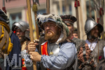 28.06.2026,  Frundsbergfest Mindelheim 2026, ein bekanntes Historisches-Fest im Unterallgäu mit tausenden Mitwirkenden. Die Kreisstadt Mindelheim kehrt für eine Woche ins Mittelalter zurück und feiert ihre historische Geschichte. Am heutigen Sonntag zieht sich der Historische Festzug durch die geschmückte Altstatdt.  