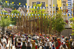 28.06.2026,  Frundsbergfest Mindelheim 2026, ein bekanntes Historisches-Fest im Unterallgäu mit tausenden Mitwirkenden. Die Kreisstadt Mindelheim kehrt für eine Woche ins Mittelalter zurück und feiert ihre historische Geschichte. Am heutigen Sonntag zieht sich der Historische Festzug durch die geschmückte Altstatdt.  