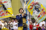 28.06.2026,  Frundsbergfest Mindelheim 2026, ein bekanntes Historisches-Fest im Unterallgäu mit tausenden Mitwirkenden. Die Kreisstadt Mindelheim kehrt für eine Woche ins Mittelalter zurück und feiert ihre historische Geschichte. Am heutigen Sonntag zieht sich der Historische Festzug durch die geschmückte Altstatdt.  Fahnenschwinger Sbandieratori Sansepolcro, aus Italien am Marienplatz