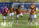 29.06.2026, Fussball Weltmeisterschaft 2026 in den USA, Sechzehntelfinale, Deutschland - Paraguay, im Gillette Stadium (Boston (Foxborough)), Im Aufwärmtrikot, Angelo Stiller (Deutschland), Maximilian Beier (Deutschland), Jamal Musiala (Deutschland), 


