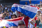 29.06.2026, Fussball Weltmeisterschaft 2026 in den USA, Sechzehntelfinale, Deutschland - Paraguay, im Gillette Stadium (Boston (Foxborough)), Fans Paraguay.


