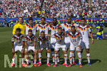 29.06.2026, Fussball Weltmeisterschaft 2026 in den USA, Sechzehntelfinale, Deutschland - Paraguay, im Gillette Stadium (Boston (Foxborough)), Mannschaftsfoto DFB-Elf, hinten v.li.: Torwart Manuel Neuer (Deutschland), Kai Hawertz (Deutschland), Felix Nmecha (Deutschland), Antonio Rüdiger (Deutschland), Jonathan Tah (Deutschland), Alexander Pavlovic (Deutschland). vorne v.li: Nathaniel Brown (Deutschland), Florian Wirtz (Deutschland), Leroy Sane (Deutschland), Joshua Kimmich (Deutschland), Deniz Undav (Deutschland) 


