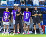 29.06.2026, Fussball Weltmeisterschaft 2026 in den USA, Sechzehntelfinale, Deutschland - Paraguay, im Gillette Stadium (Boston (Foxborough)), Bundestrainer Julian Nagelsmann (mitte, Deutschland) am Spielfeldrand in Rage. Mit Angelo Stiller (Deutschland), David Raum (Deutschland), Nico Schlotterbeck (Deutschland) 

