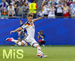 29.06.2026, Fussball Weltmeisterschaft 2026 in den USA, Sechzehntelfinale, Deutschland - Paraguay, im Gillette Stadium (Boston (Foxborough)), Elfmeterschiessen nach Verlängerung, Joshua Kimmich (Deutschland) Schuss


