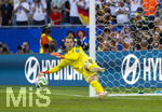 29.06.2026, Fussball Weltmeisterschaft 2026 in den USA, Sechzehntelfinale, Deutschland - Paraguay, im Gillette Stadium (Boston (Foxborough)), Elfmeterschiessen nach Verlängerung, Torwart Manuel Neuer (Deutschland) kann den Elfmeter nicht halten und dem Ball nur hinterherschauen.


