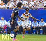 29.06.2026, Fussball Weltmeisterschaft 2026 in den USA, Sechzehntelfinale, Deutschland - Paraguay, im Gillette Stadium (Boston (Foxborough)), Nathaniel Brown (Deutschland) am Ball b


