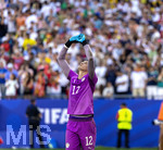 29.06.2026, Fussball Weltmeisterschaft 2026 in den USA, Sechzehntelfinale, Deutschland - Paraguay, im Gillette Stadium (Boston (Foxborough)), Elfmeterschiessen nach Verlängerung, Torwart Orlando Gill  (Paraguay) jubelt 


