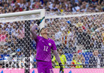 29.06.2026, Fussball Weltmeisterschaft 2026 in den USA, Sechzehntelfinale, Deutschland - Paraguay, im Gillette Stadium (Boston (Foxborough)), Elfmeterschiessen nach Verlängerung,  Torwart Orlando Gill  (Paraguay) jubelt 


