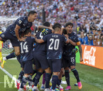 29.06.2026, Fussball Weltmeisterschaft 2026 in den USA, Sechzehntelfinale, Deutschland - Paraguay, im Gillette Stadium (Boston (Foxborough)), Elfmeterschiessen nach Verlängerung, Jubelo bei den Sieger,



