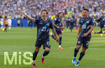 29.06.2026, Fussball Weltmeisterschaft 2026 in den USA, Sechzehntelfinale, Deutschland - Paraguay, im Gillette Stadium (Boston (Foxborough)), Elfmeterschiessen nach Verlängerung, Jubelo bei den Sieger, Matias Galarza, Braian Ojeda  (Paraguay) 


