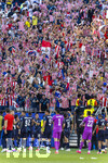29.06.2026, Fussball Weltmeisterschaft 2026 in den USA, Sechzehntelfinale, Deutschland - Paraguay, im Gillette Stadium (Boston (Foxborough)), Jubel der Fans aus Paraguay 


