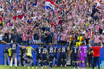 29.06.2026, Fussball Weltmeisterschaft 2026 in den USA, Sechzehntelfinale, Deutschland - Paraguay, im Gillette Stadium (Boston (Foxborough)), Jubel der Fans aus Paraguay 


