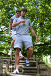 02.07.2026, Bad Wörishofen, Deutschland. Der FC Vaduz absolviert am vierten und vorletzten Tag seines Sommertrainingslagers Medientermine im Parkhotel Bad Wörishofen. Spieler, Trainer und insbesondere die Neuzugänge stehen für Interviews und Gespräche im Rahmen der Vorbereitung auf die Saison 2026/2027 der Swiss Football League (SFL) zur Verfügung. Lutfi Dalipi (FC Vaduz)