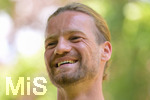 02.07.2026, Bad Wörishofen, Deutschland. Der FC Vaduz absolviert am vierten und vorletzten Tag seines Sommertrainingslagers Medientermine im Parkhotel Bad Wörishofen. Spieler, Trainer und insbesondere die Neuzugänge stehen für Interviews und Gespräche im Rahmen der Vorbereitung auf die Saison 2026/2027 der Swiss Football League (SFL) zur Verfügung. Liridon Berisha (FC Vaduz)