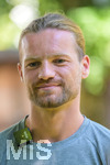 02.07.2026, Bad Wörishofen, Deutschland. Der FC Vaduz absolviert am vierten und vorletzten Tag seines Sommertrainingslagers Medientermine im Parkhotel Bad Wörishofen. Spieler, Trainer und insbesondere die Neuzugänge stehen für Interviews und Gespräche im Rahmen der Vorbereitung auf die Saison 2026/2027 der Swiss Football League (SFL) zur Verfügung. Liridon Berisha (FC Vaduz)