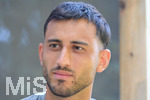 02.07.2026, Bad Wörishofen, Deutschland. Der FC Vaduz absolviert am vierten und vorletzten Tag seines Sommertrainingslagers Medientermine im Parkhotel Bad Wörishofen. Spieler, Trainer und insbesondere die Neuzugänge stehen für Interviews und Gespräche im Rahmen der Vorbereitung auf die Saison 2026/2027 der Swiss Football League (SFL) zur Verfügung. Dejan Djokic (FC Vaduz)
