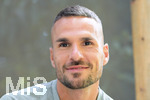 02.07.2026, Bad Wörishofen, Deutschland. Der FC Vaduz absolviert am vierten und vorletzten Tag seines Sommertrainingslagers Medientermine im Parkhotel Bad Wörishofen. Spieler, Trainer und insbesondere die Neuzugänge stehen für Interviews und Gespräche im Rahmen der Vorbereitung auf die Saison 2026/2027 der Swiss Football League (SFL) zur Verfügung. Dejan Sorgic (FC Vaduz)