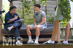 02.07.2026, Bad Wörishofen, Deutschland. Der FC Vaduz absolviert am vierten und vorletzten Tag seines Sommertrainingslagers Medientermine im Parkhotel Bad Wörishofen. Spieler, Trainer und insbesondere die Neuzugänge stehen für Interviews und Gespräche im Rahmen der Vorbereitung auf die Saison 2026/2027 der Swiss Football League (SFL) zur Verfügung. Mattia Diego Walker (FC Vaduz)