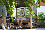 02.07.2026, Bad Wörishofen, Deutschland. Der FC Vaduz absolviert am vierten und vorletzten Tag seines Sommertrainingslagers Medientermine im Parkhotel Bad Wörishofen. Spieler, Trainer und insbesondere die Neuzugänge stehen für Interviews und Gespräche im Rahmen der Vorbereitung auf die Saison 2026/2027 der Swiss Football League (SFL) zur Verfügung. Lutfi Dalipi (FC Vaduz)