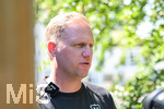02.07.2026, Bad Wörishofen, Deutschland. Der FC Vaduz absolviert am vierten und vorletzten Tag seines Sommertrainingslagers Medientermine im Parkhotel Bad Wörishofen. Spieler, Trainer und insbesondere die Neuzugänge stehen für Interviews und Gespräche im Rahmen der Vorbereitung auf die Saison 2026/2027 der Swiss Football League (SFL) zur Verfügung. Marc Schneider (FC Vaduz)