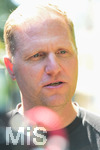 02.07.2026, Bad Wörishofen, Deutschland. Der FC Vaduz absolviert am vierten und vorletzten Tag seines Sommertrainingslagers Medientermine im Parkhotel Bad Wörishofen. Spieler, Trainer und insbesondere die Neuzugänge stehen für Interviews und Gespräche im Rahmen der Vorbereitung auf die Saison 2026/2027 der Swiss Football League (SFL) zur Verfügung. Marc Schneider (FC Vaduz)