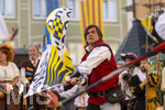 03.07.2026,  Frundsbergfest Mindelheim 2026, Historisches-Fest im Unterallgäu mit tausenden Mitwirkenden. Die Kreisstadt Mindelheim kehrt für eine Woche ins Mittelalter zurück und feiert ihre historische Geschichte. Stimmungsvolles Altstadtfest und Lagerleben in den Gassen und Strassen. Fahnenschwinger Mindelheim