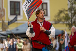 03.07.2026,  Frundsbergfest Mindelheim 2026, Historisches-Fest im Unterallgäu mit tausenden Mitwirkenden. Die Kreisstadt Mindelheim kehrt für eine Woche ins Mittelalter zurück um ihre historische Geschichte zu feiern.  Mindelheimer Fahnenschwinger 
