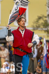 03.07.2026,  Frundsbergfest Mindelheim 2026, Historisches-Fest im Unterallgäu mit tausenden Mitwirkenden. Die Kreisstadt Mindelheim kehrt für eine Woche ins Mittelalter zurück um ihre historische Geschichte zu feiern.  Mindelheimer Fahnenschwinger 