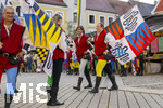03.07.2026,  Frundsbergfest Mindelheim 2026, Historisches-Fest im Unterallgäu mit tausenden Mitwirkenden. Die Kreisstadt Mindelheim kehrt für eine Woche ins Mittelalter zurück um ihre historische Geschichte zu feiern.  Mindelheimer Fahnenschwinger 