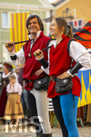 03.07.2026,  Frundsbergfest Mindelheim 2026, Historisches-Fest im Unterallgäu mit tausenden Mitwirkenden. Die Kreisstadt Mindelheim kehrt für eine Woche ins Mittelalter zurück um ihre historische Geschichte zu feiern.  Mindelheimer Fahnenschwinger 