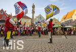 03.07.2026,  Frundsbergfest Mindelheim 2026, Historisches-Fest im Unterallgäu mit tausenden Mitwirkenden. Die Kreisstadt Mindelheim kehrt für eine Woche ins Mittelalter zurück um ihre historische Geschichte zu feiern.  Mindelheimer Fahnenschwinger 