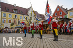 03.07.2026,  Frundsbergfest Mindelheim 2026, Historisches-Fest im Unterallgäu mit tausenden Mitwirkenden. Die Kreisstadt Mindelheim kehrt für eine Woche ins Mittelalter zurück um ihre historische Geschichte zu feiern.  Mindelheimer Fahnenschwinger 