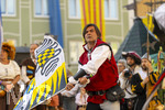 03.07.2026,  Frundsbergfest Mindelheim 2026, Historisches-Fest im Unterallgäu mit tausenden Mitwirkenden. Die Kreisstadt Mindelheim kehrt für eine Woche ins Mittelalter zurück um ihre historische Geschichte zu feiern.  Mindelheimer Fahnenschwinger 