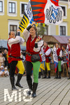 03.07.2026,  Frundsbergfest Mindelheim 2026, Historisches-Fest im Unterallgäu mit tausenden Mitwirkenden. Die Kreisstadt Mindelheim kehrt für eine Woche ins Mittelalter zurück um ihre historische Geschichte zu feiern.  Mindelheimer Fahnenschwinger 