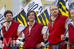 03.07.2026,  Frundsbergfest Mindelheim 2026, Historisches-Fest im Unterallgäu mit tausenden Mitwirkenden. Die Kreisstadt Mindelheim kehrt für eine Woche ins Mittelalter zurück um ihre historische Geschichte zu feiern.  Mindelheimer Fahnenschwinger  