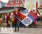 03.07.2026,  Frundsbergfest Mindelheim 2026, Historisches-Fest im Unterallgäu mit tausenden Mitwirkenden. Die Kreisstadt Mindelheim kehrt für eine Woche ins Mittelalter zurück um ihre historische Geschichte zu feiern.  Mindelheimer Fahnenschwinger 