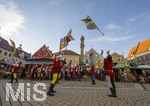 03.07.2026,  Frundsbergfest Mindelheim 2026, Historisches-Fest im Unterallgäu mit tausenden Mitwirkenden. Die Kreisstadt Mindelheim kehrt für eine Woche ins Mittelalter zurück um ihre historische Geschichte zu feiern.  Mindelheimer Fahnenschwinger 