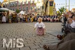 03.07.2026,  Frundsbergfest Mindelheim 2026, Historisches-Fest im Unterallgäu mit tausenden Mitwirkenden. Die Kreisstadt Mindelheim kehrt für eine Woche ins Mittelalter zurück um ihre historische Geschichte zu feiern.  Mindelheimer Fahnenschwinger 