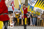 03.07.2026,  Frundsbergfest Mindelheim 2026, Historisches-Fest im Unterallgäu mit tausenden Mitwirkenden. Die Kreisstadt Mindelheim kehrt für eine Woche ins Mittelalter zurück um ihre historische Geschichte zu feiern.  Mindelheimer Fahnenschwinger 