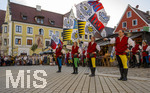 03.07.2026,  Frundsbergfest Mindelheim 2026, Historisches-Fest im Unterallgäu mit tausenden Mitwirkenden. Die Kreisstadt Mindelheim kehrt für eine Woche ins Mittelalter zurück um ihre historische Geschichte zu feiern.  Mindelheimer Fahnenschwinger 
