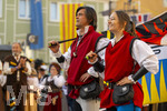 03.07.2026,  Frundsbergfest Mindelheim 2026, Historisches-Fest im Unterallgäu mit tausenden Mitwirkenden. Die Kreisstadt Mindelheim kehrt für eine Woche ins Mittelalter zurück um ihre historische Geschichte zu feiern.  Mindelheimer Fahnenschwinger 