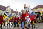 03.07.2026,  Frundsbergfest Mindelheim 2026, Historisches-Fest im Unterallgäu mit tausenden Mitwirkenden. Die Kreisstadt Mindelheim kehrt für eine Woche ins Mittelalter zurück um ihre historische Geschichte zu feiern.  Mindelheimer Fahnenschwinger 