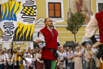 03.07.2026,  Frundsbergfest Mindelheim 2026, Historisches-Fest im Unterallgäu mit tausenden Mitwirkenden. Die Kreisstadt Mindelheim kehrt für eine Woche ins Mittelalter zurück um ihre historische Geschichte zu feiern.  Mindelheimer Fahnenschwinger 