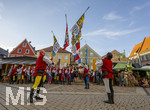 03.07.2026,  Frundsbergfest Mindelheim 2026, Historisches-Fest im Unterallgäu mit tausenden Mitwirkenden. Die Kreisstadt Mindelheim kehrt für eine Woche ins Mittelalter zurück um ihre historische Geschichte zu feiern.  Mindelheimer Fahnenschwinger 