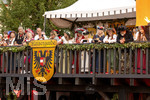 03.07.2026,  Frundsbergfest Mindelheim 2026, Historisches-Fest im Unterallgäu mit tausenden Mitwirkenden. Die Kreisstadt Mindelheim kehrt für eine Woche ins Mittelalter zurück um ihre historische Geschichte zu feiern. Viel Betrieb im Fähnlein Ems, Emser Lager.