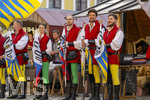 03.07.2026,  Frundsbergfest Mindelheim 2026, Historisches-Fest im Unterallgäu mit tausenden Mitwirkenden. Die Kreisstadt Mindelheim kehrt für eine Woche ins Mittelalter zurück um ihre historische Geschichte zu feiern.  Mindelheimer Fahnenschwinger 